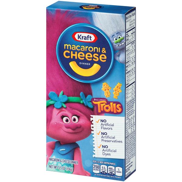 Kraft Trolls Shapes Macaroni And Cheese Dinner Hy Vee Aisles Online Grocery Shopping 