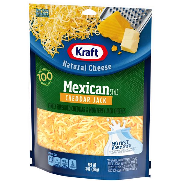 Kraft Shredded Mexican Style Cheddar Jack Cheese Hy Vee Aisles Online Grocery Shopping