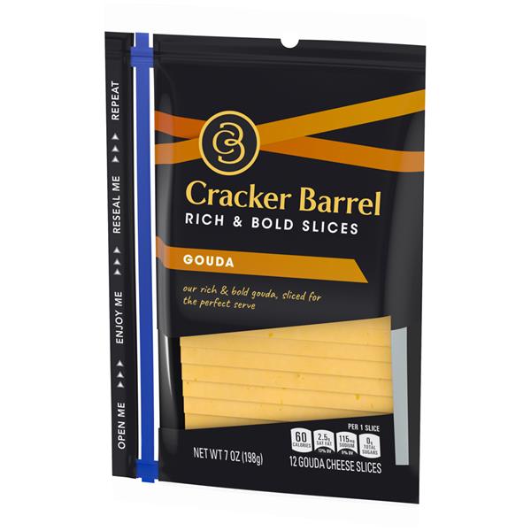 Cracker Barrel Gouda Cheese Slices HyVee Aisles Online Grocery Shopping