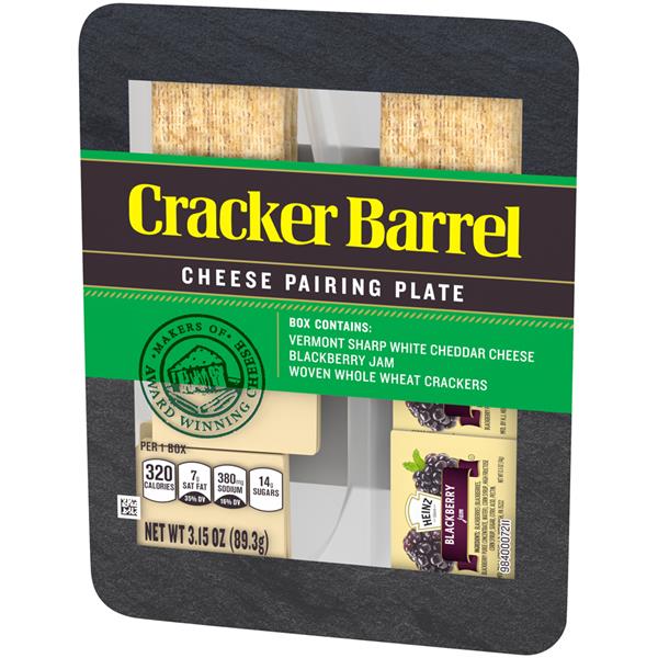 Cracker Barrel Vermont Sharp White Cheddar Cheese Pairing Plate Hy