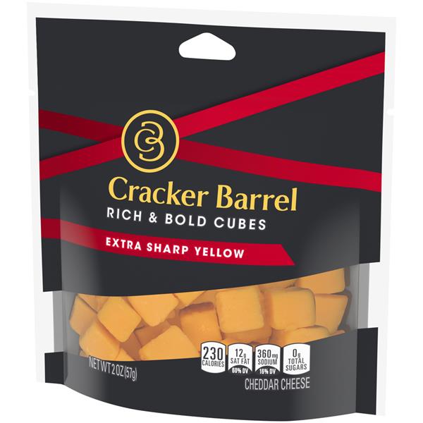 Cracker Barrel Rich & Bold Cubes Extra Sharp Yellow Cheddar Cheese HyVee Aisles Online