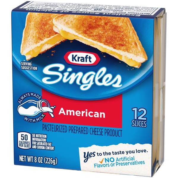 Kraft Singles American Cheese Slices 12Ct | Hy-Vee Aisles Online ...