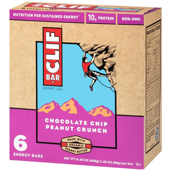 Clif Bar Energy Bars Chocolate Chip Peanut Crunch 6 Pk HyVee Aisles Online Grocery Shopping