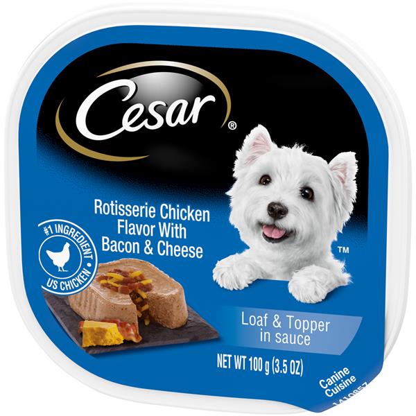 Cesar Savory Delights Rotisserie Chicken Flavor with Bacon & Cheese in