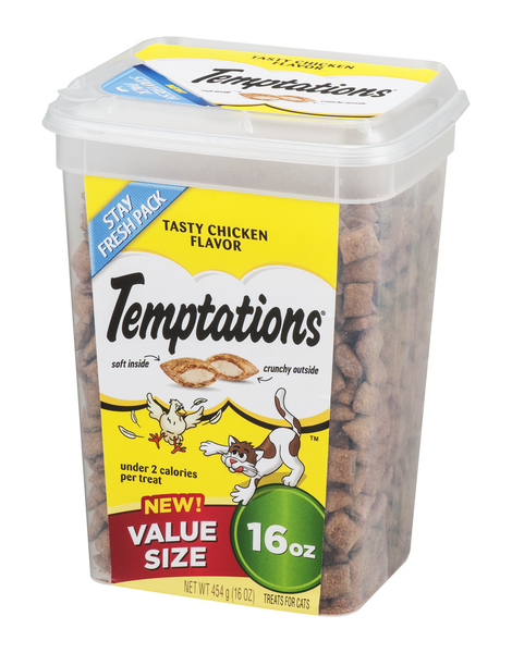 temptations chicken flavor cat treats