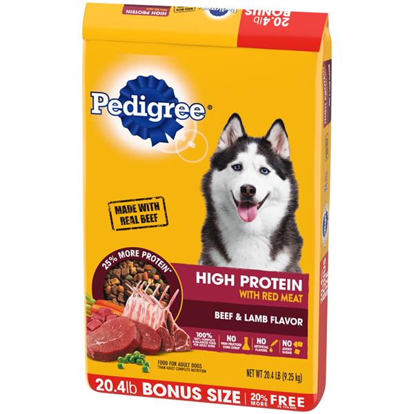 pedigree high protein dog food ingredients