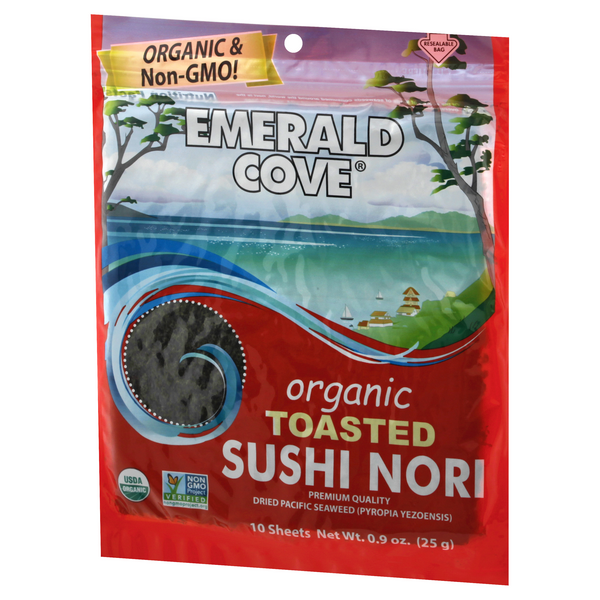 Emerald Cove Organic Pacific Sushi Nori 10Ct | Hy-Vee Aisles