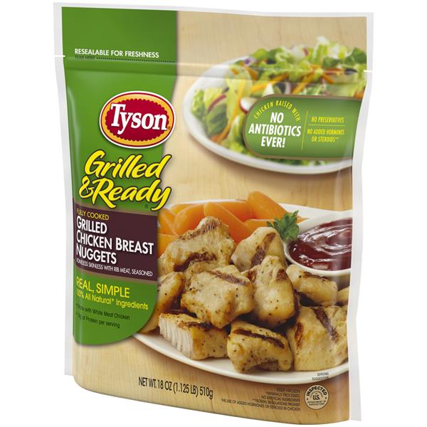 Tyson Naturals Grilled Chicken Breast Nuggets | Hy-Vee Aisles Online ...