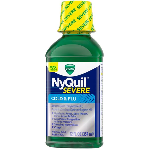 Vicks NyQuil Severe Cold & Flu Nighttime Relief HyVee Aisles Online