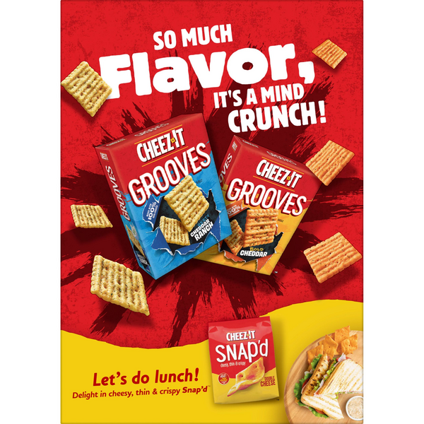 CheezIt White Cheddar Snack Crackers Family Size HyVee Aisles