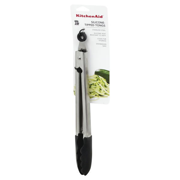 KitchenAid Silicone-Tipped Stainless Steel Tongs