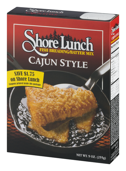 best boxed fish batter Shore Lunch Cajun Style Fish Breading Batter Mix