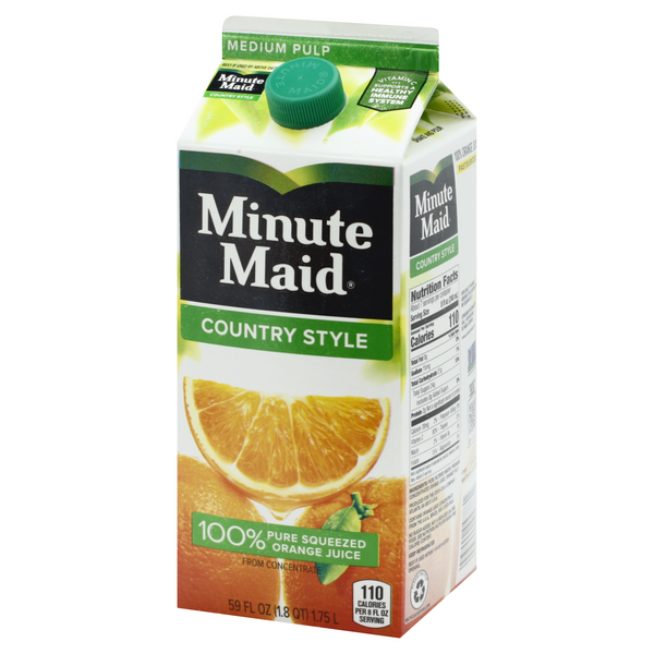 Minute Maid Premium Country Style Medium Pulp Orange Juice | Hy-Vee ...