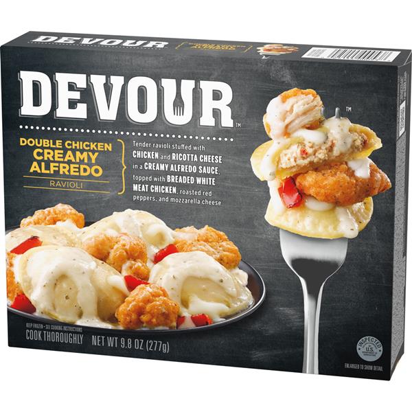 devour frozen dinners