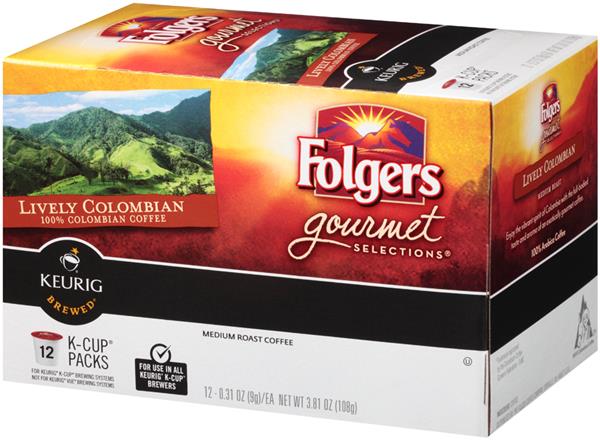 folgers colombian coffee caffeine content