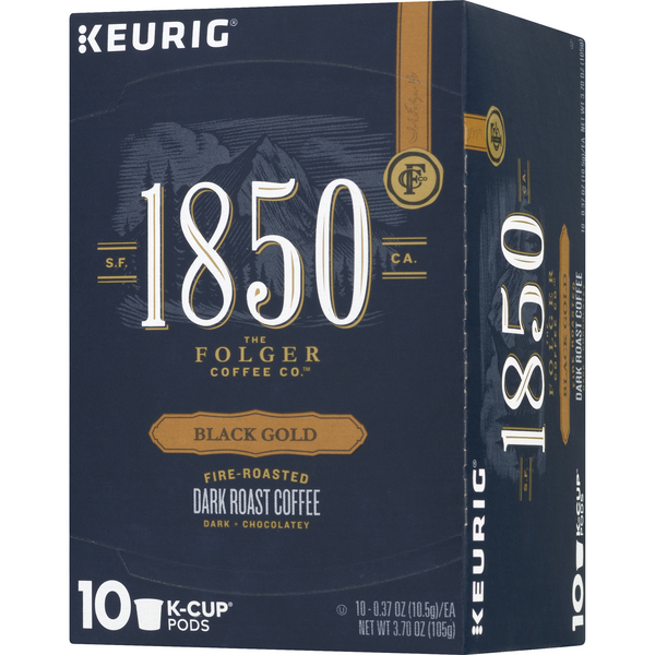 Folgers 1850 Black Gold K-Cups 10-0.37 oz ea | Hy-Vee Aisles Online