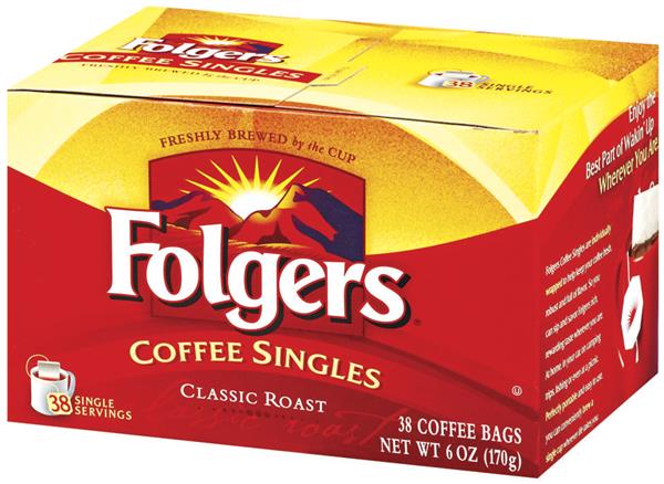 Folgers Classic Roast Coffee Singles 38 Ct | Hy-Vee Aisles Online ...