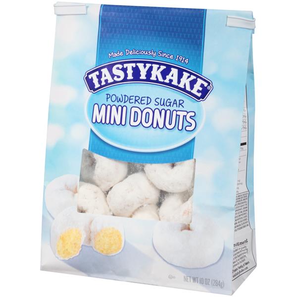 Tastykake Powdered Sugar Mini Donuts HyVee Aisles Online Grocery