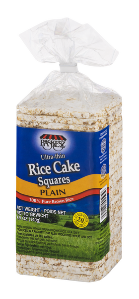 Paskesz Ultra-thin Rice Cake Squares Plain | Hy-Vee Aisles Online 