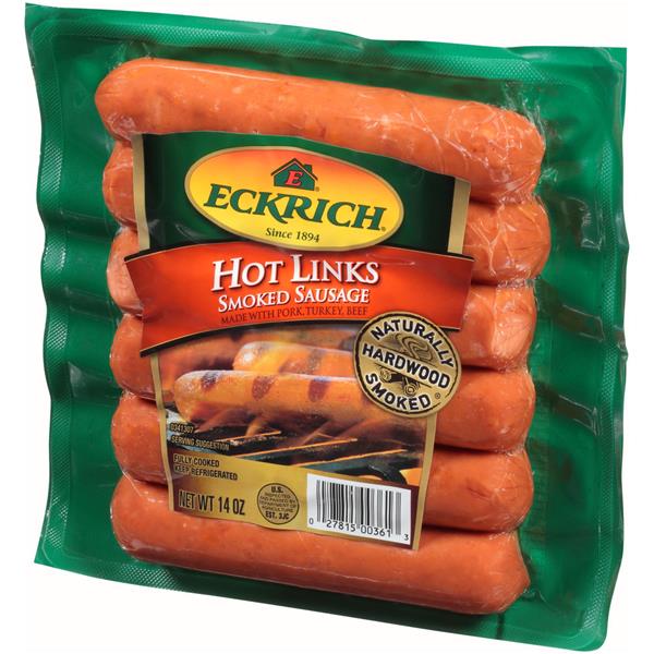 Eckrich Hot Links Smoked Sausage HyVee Aisles Online Grocery Shopping