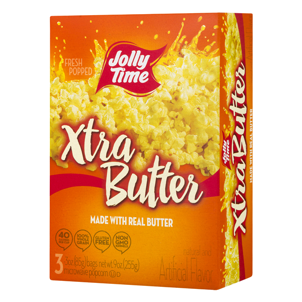 Jolly Time Xtra Butter Microwave Pop Corn, 33 oz Bags HyVee Aisles