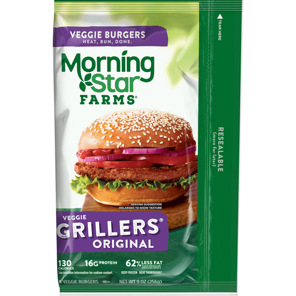 Morningstar Farms Grillers Original Veggie Burgers 4Ct | Hy-Vee Aisles ...
