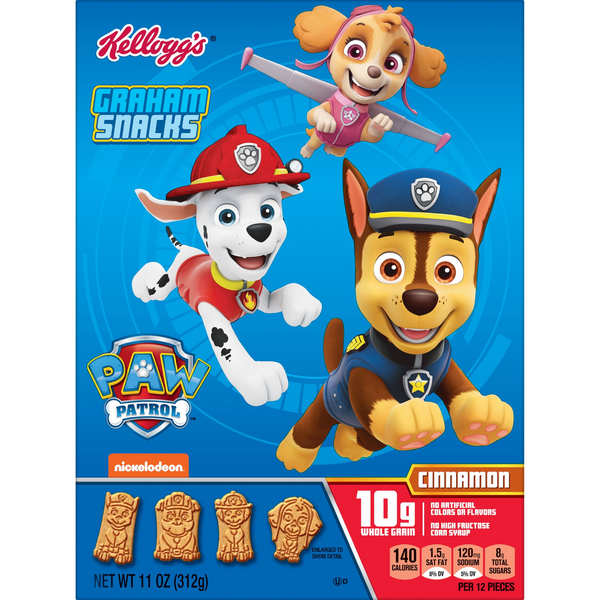 Kellogg's Paw Patrol Cinnamon Graham Snacks | Hy-Vee Aisles Online ...