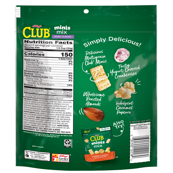 Kellogg's Club Minis Mix Berry Almond HyVee Aisles Online Grocery Shopping