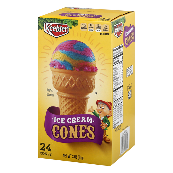 KEEBLER Waffle Bowls 10 ct Box, Ice Cream Cones & Toppings