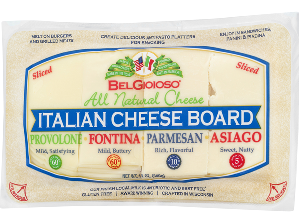 BelGioioso Italian Cheese Board Sliced Varity Pk | Hy-Vee Aisles Online ...