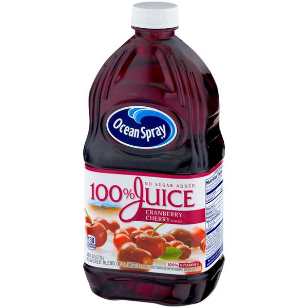 Ocean Spray Cranberry Cherry Flavor 100% Juice 60 fl. oz. Bottle | Hy ...