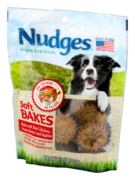 nudges dog treats soft bakes