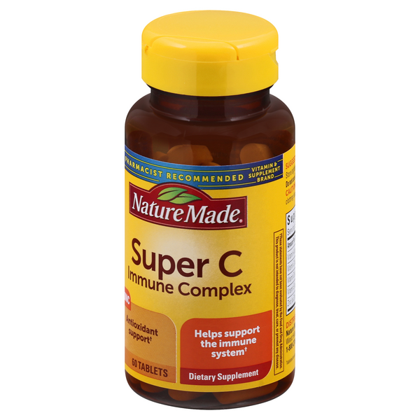 Nature Made Super C Immune Complex, With Zinc, Tablets HyVee Aisles