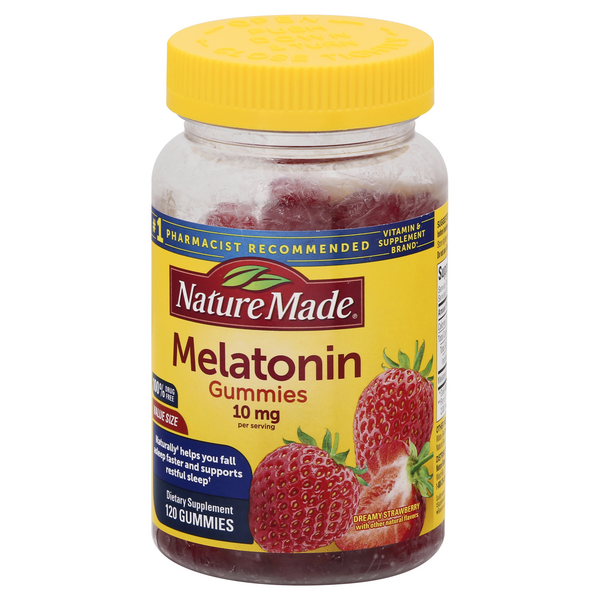 Nature Made Melatonin, Gummies, Strawberry, Value Size | Hy-Vee Aisles ...