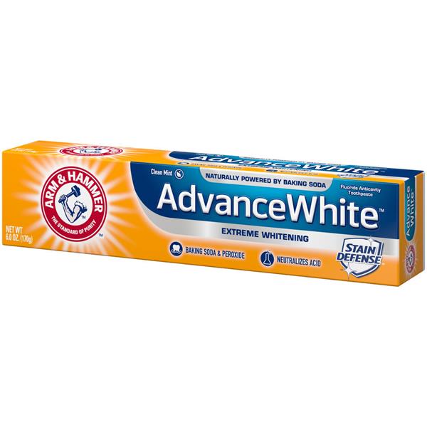 Arm & Hammer Advance White Extreme Whitening Baking Soda & Peroxide ...