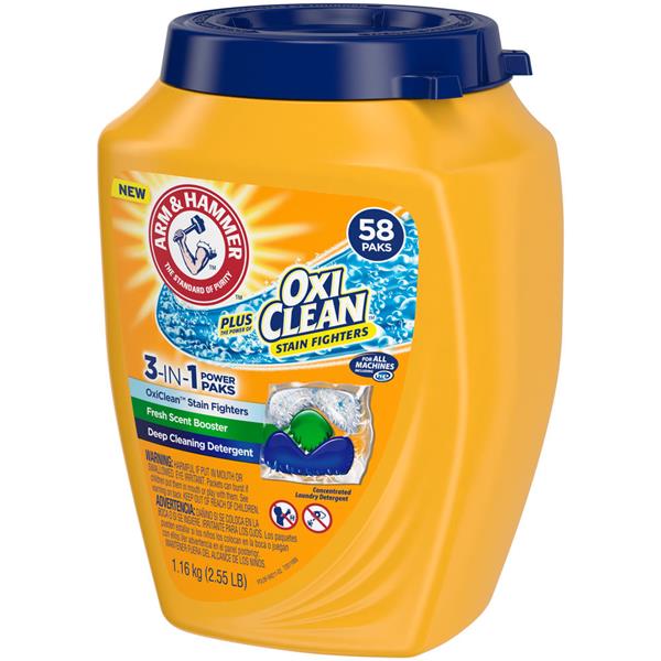 Arm & Hammer Oxi Clean Stain Fighters Fresh Scent 3in1 Power Paks