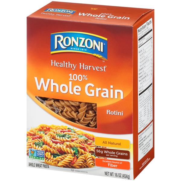 Ronzoni Healthy Harvest 100 Whole Grain Rotini Pasta HyVee Aisles