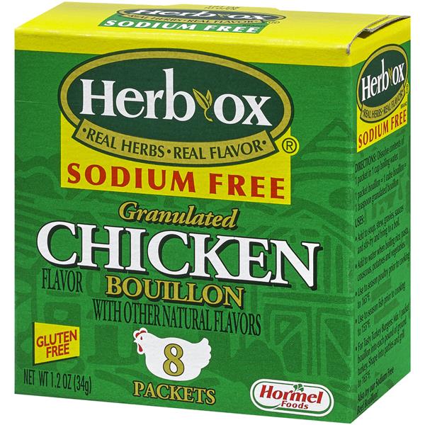 Herb-Ox Sodium Free Granulated Chicken Bouillon, 8Ct ...