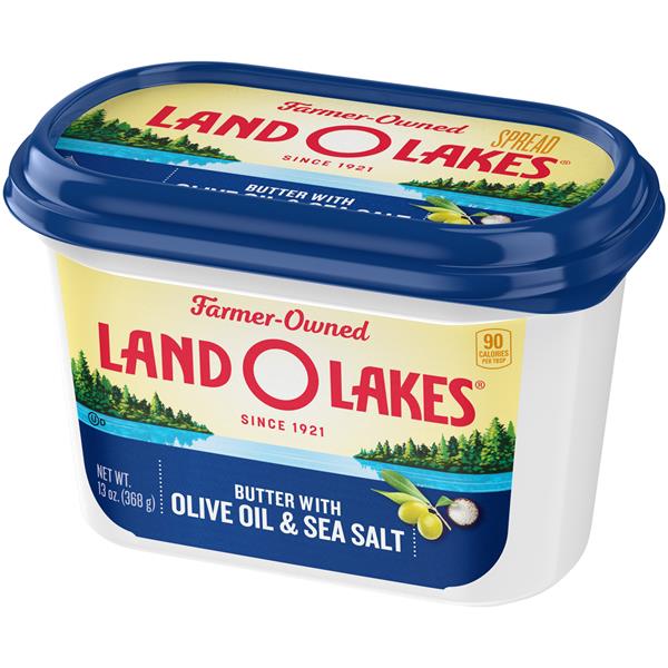 Land O Lakes Spreadable Butter With Olive Oil And Sea Salt Hy Vee