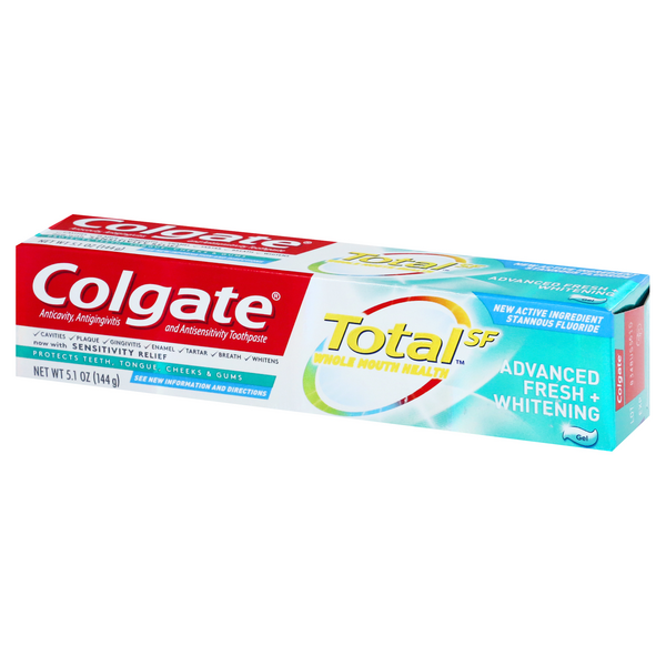 Colgate Total Advanced Fresh + Whitening Gel Toothpaste | Hy-Vee Aisles ...