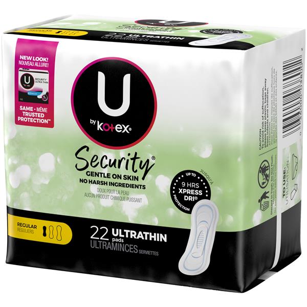 U by Kotex Regular Ultra Thin Pads HyVee Aisles Online Grocery Shopping