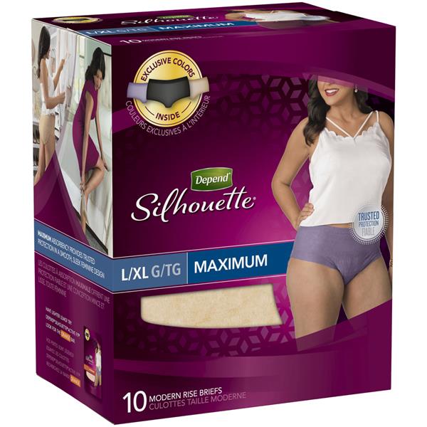 Depend Silhouette For Women Max Briefs Lxl Hy Vee Aisles Online Grocery Shopping