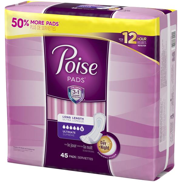 Poise Pads Long Length Ultimate Absorbency HyVee Aisles Online Grocery Shopping