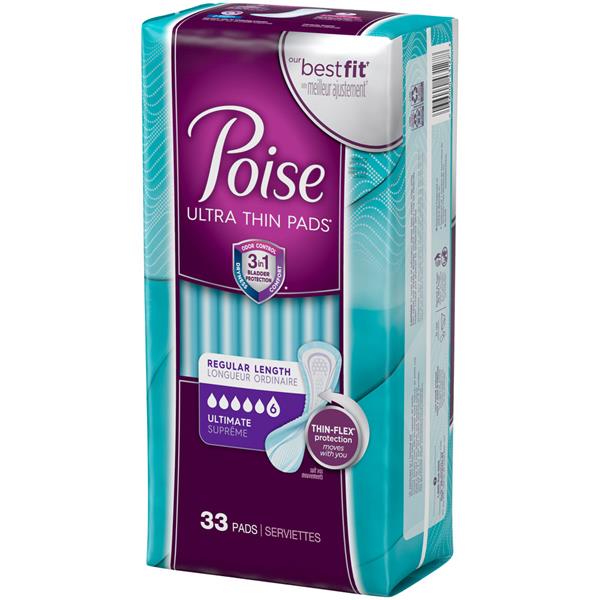 Poise Ultimate Absorbency Regular Length ThinShape Pads HyVee