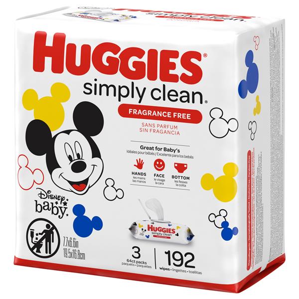 Huggies Simply Clean Fragrance-Free Baby Wipes 3Pk | Hy-Vee Aisles ...