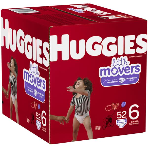 Huggies Little Movers Diapers, Size 6, 52 Ct HyVee Aisles Online