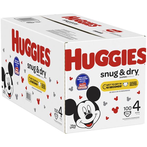 huggies diapers snug and dry size 4