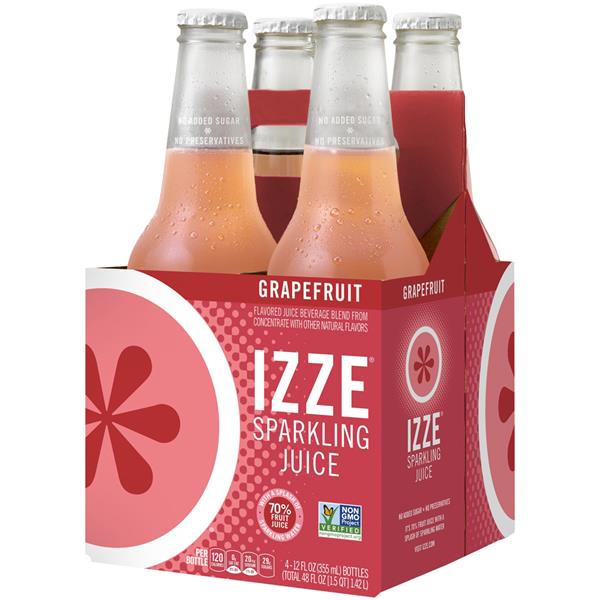 IZZE Sparkling Grapefruit Juice 4Pk HyVee Aisles Online Grocery Shopping