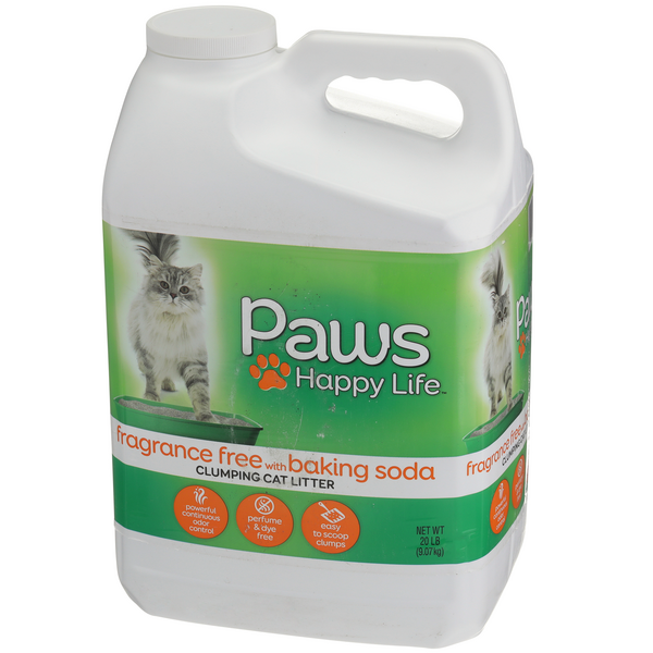 Paws Happy Life Fragrance Free with Baking Soda Clumping Cat Litter