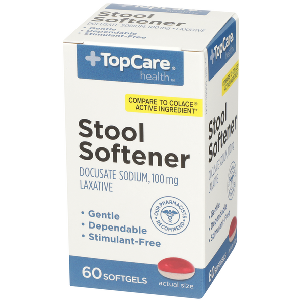 TopCare Stool Softener Softgels HyVee Aisles Online Grocery Shopping